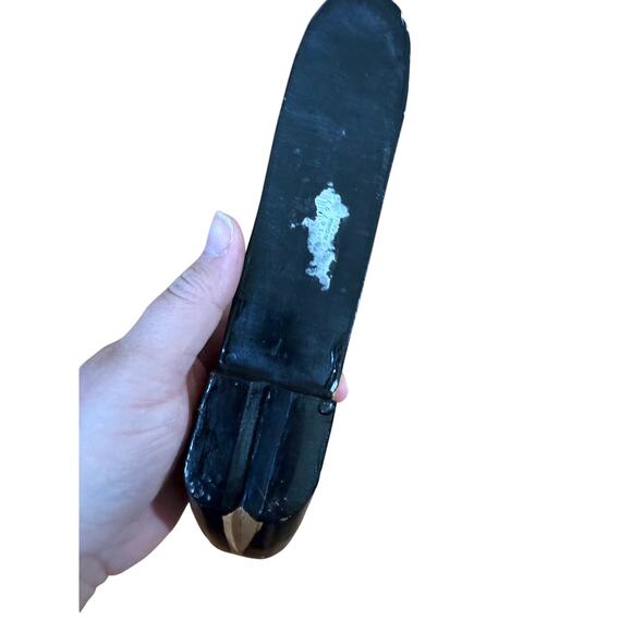 6” Stretching Wooden Cat Folk Art Figurine With Swivel Tail Unsigned - Picture 5 of 7